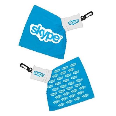 Keyring screen cleaner cloth